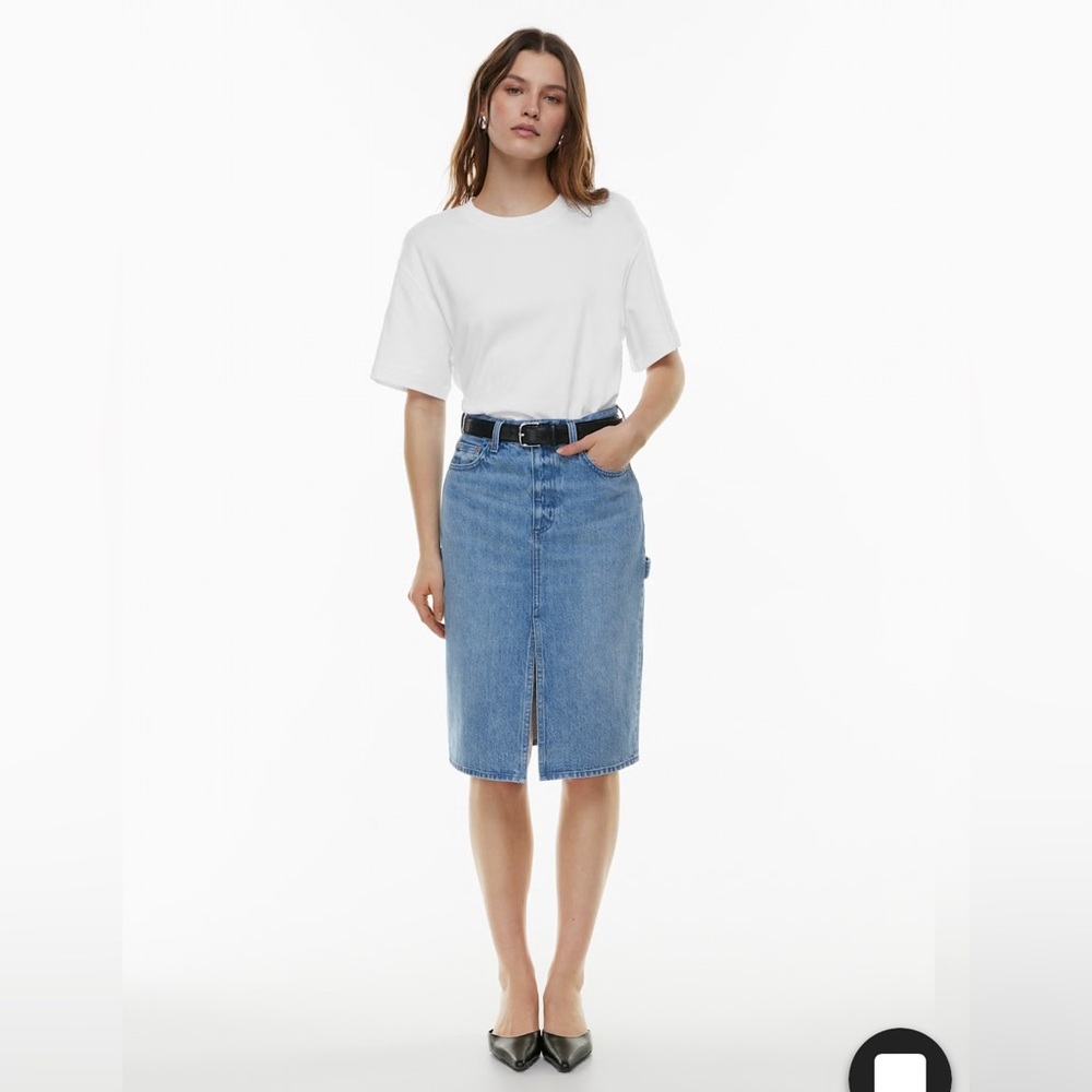 Denim Forum Pencil Skirt